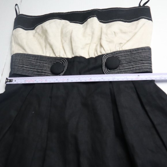 Charlotte Russe women Dress strapless Black /Tan Size M - Picture 5 of 9